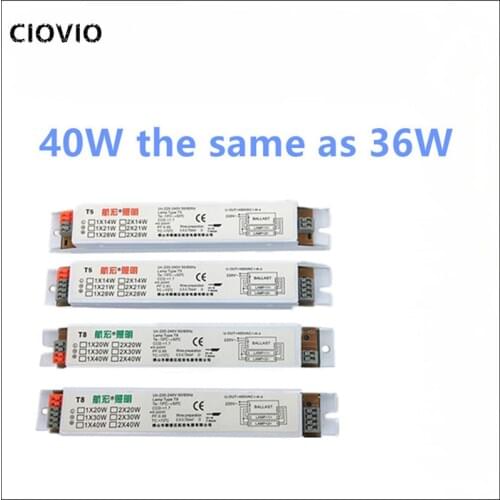 2pcs 111-240V AC 2x36W/1x20W/1x40W/2x20W/2x40W Wide Voltage T8 Electronic Ballast Fluorescent Lamp Ballasts