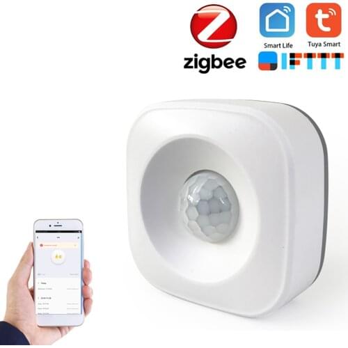 360 Detection Angle Tuya ZigBee PIR Motion Sensor Wireless Passive Infrared Detector Security Burglar Alarm Sensor Tuya Control