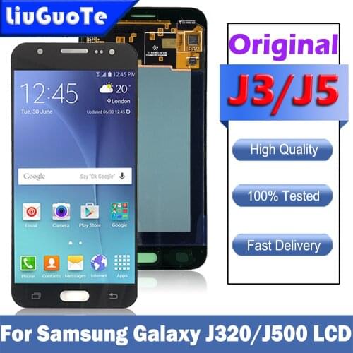 Original Super AMOLED LCD For Samsung Galaxy J5 2015 J500 LCD SM-J500FN J500M Display Touch Screen Digitizer Assembly