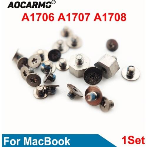 Aocarmo 1Set Keyboard Bottom Screw Bolt For MacBook A1706 A1707 A1708 Replacement Parts