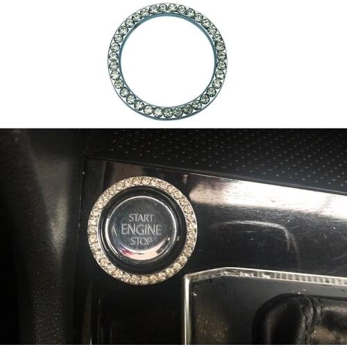 Car One Click Start Diamond Ring For Hyundai ix35 iX45 iX25 i20 i30 Sonata Verna Solaris Elantra Accent Veracruz Accessories