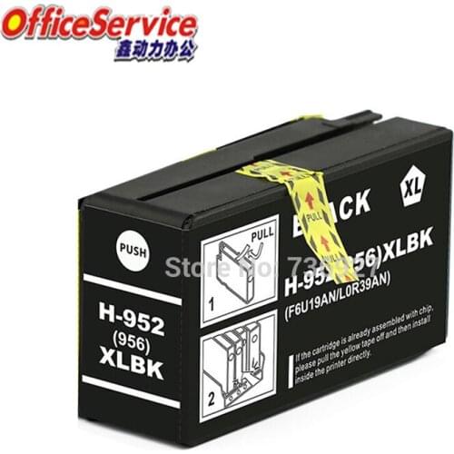 1Black Compatible Ink Cartridge For hp952xl 952, for Officejet Pro 8210 8216 8702 8710 8715 8720 8725 8730 8740 7740 Printer