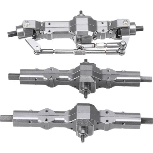 For WPL 1/16 B16 B36 6WD Replace Upgrade Front/ Rear/ Bridge Axle Part Set Truck RC Car Parts Aluminum Alloy Durable