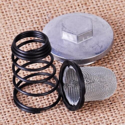 DWCX Motorcycle Scooter Oil Filter Drain Strainer Plug Set Kit fit for GY6 50cc 125cc 150cc Chinese Moped Baotian Benzhou Taotao