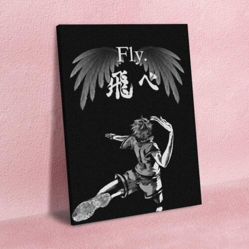 Home Decoration Hinata Shouyou Hd Prints Painting Haikyuu Pictures Wall Art Japan Anime Modular Canvas Poster Bedside Background