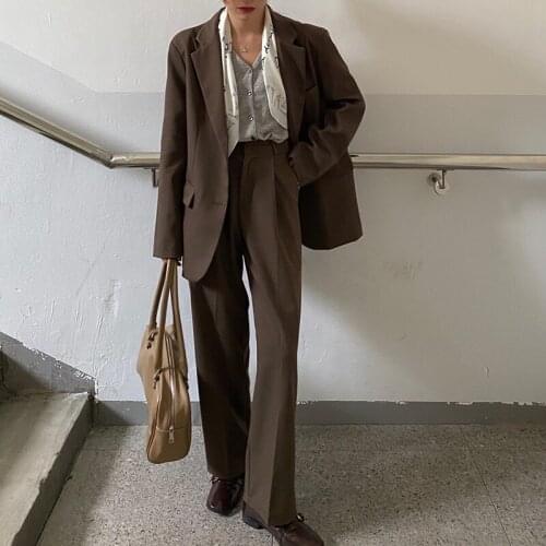 HUGWISER Women's Business Trouser Suits