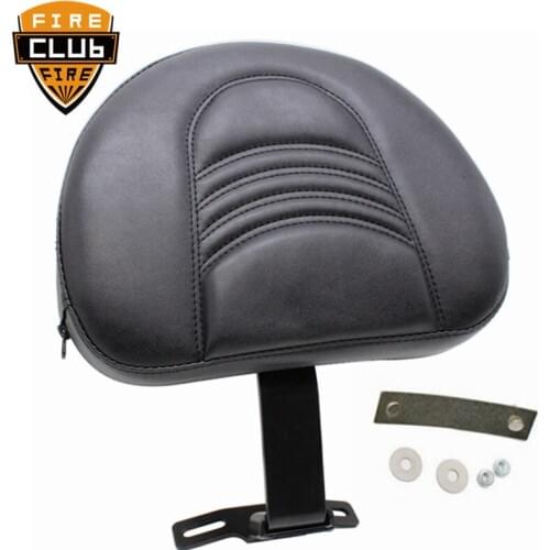 For Harley Heritage Softail Fatboy 2007-2017 2016 Motorcycle Accessories Leather Plug-In Driver Rider Backrest Pad