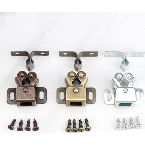 Closer Door Plugs Shock Absorber Magnet Captures for Hardware Cabinet Furniture with Screws Accessories