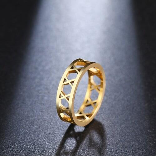 DOTIFI Fashion Jewelry Womens Rings, X Cross Stainless Steel Rings, Mens, Womens Wedding Gifts R349