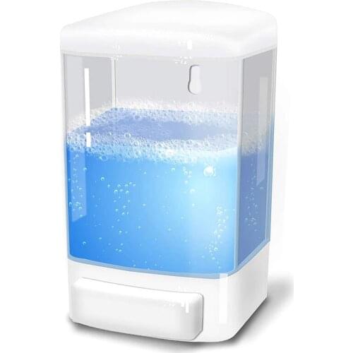 Manual Soap Dispenser 33.8Oz/1000Ml Wall Mount Soap Dispenser Bathroom Commercial Soap Dispenser for Kitchen Restaurant