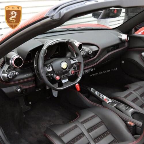 New Ferrari original factory auto parts dry carbon fiber Interior Trim Cover Ferrari F8 original car decoration wholesale price