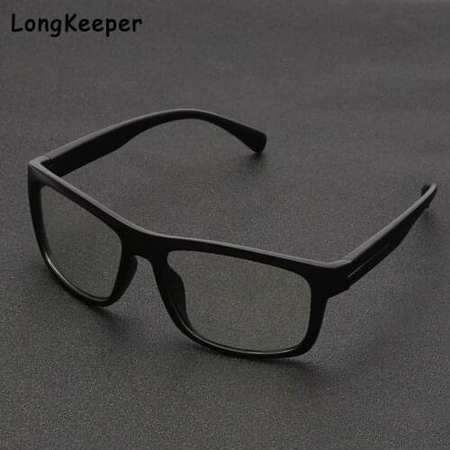 LongKeeper Vinateg Square Frame Blue Light Blocking Glasses Men Women Eye Protection Optical Eyeglasses Computer Glasses UV400