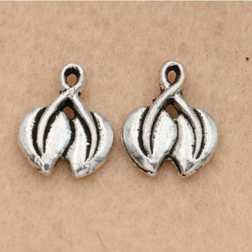20pcs Tibetan Silver Plated Leaf Charms Pendants Jewelry Diy Accessories Jewelry Findings 15x11mm