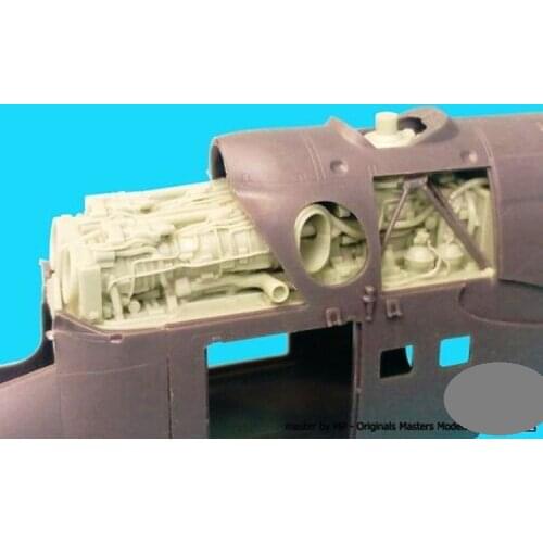 Resin doe mi24 engine modification kit 1:72