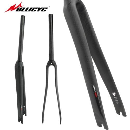 Ullicyc 700C Road Bicycle 3K Full Carbon Fibre Fork Cycling Bicycle Parts Bicycle Fork Matte 360g QC690