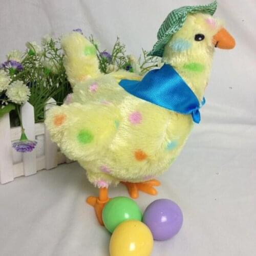 Funny Doll Raw Chicken Hens will lay eggs of chickens crazy singing&dancing electric pet plush toys for Children