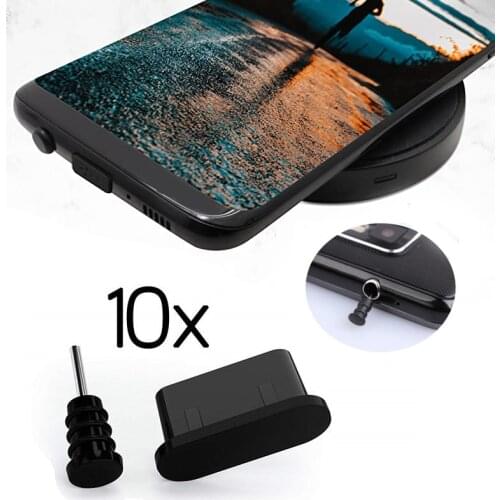 10x Anti Dust Plugs USB C Charging holes Headphone Jacks Silicone Type C Port Protection Dust Plug