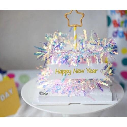 1 Meter Flowers Style Happy Birthday Cake Toppers Birthday Cake Topper Decor for Wedding Birthday Party Cake Decorations