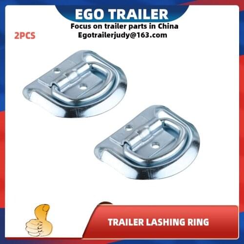 2X LASHING D RING ZINC PLATED TIE DOWN POINTS ANCHOR UTE TRAILER 80 X 70MM deck ring, rope ring D ring anchor trailer parts