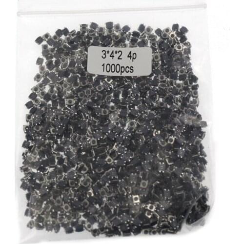 3 x 4 x 2.0mm Momentary Tactile Button Switch 4-Pin Smt Smd 3X4X2.0mm Mini Switch Self-Reset