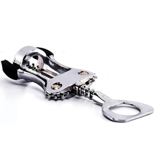 40pcs/lot Stainless Steel Red Wine Bottle Opener Professional Handle Pressure Corkscrew Red Wine Opener Kitchen Bar Tool