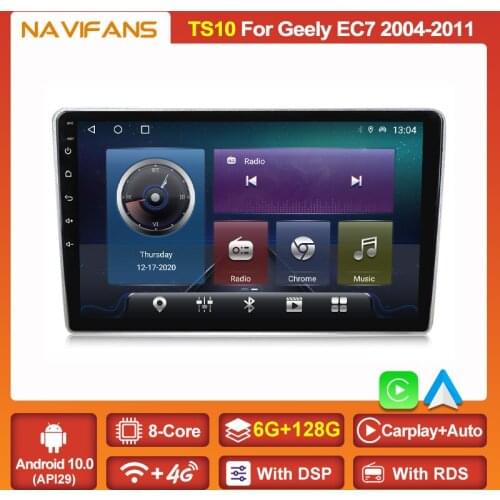 Built-in Carplay AUTO Android 11 Car Radio Multimedia Dvd Player For Geely Emgrand EC7 2004-2011 GPS Head Unit Audio 2din RDS BT