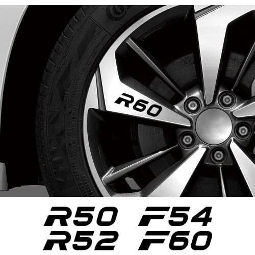 Car Wheel Rim Vinyl Stickers Auto Style Accessories For Mini Cooper F56 F54 F57 F55 F60 R50 R52 R53 R55 R56 R57 R58 R59 R60 R61