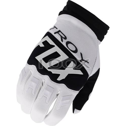 2020 Troy Fox 360 Race Motocross Racing Gloves MX Enduro MTB DH Bicycle Riding White Gloves