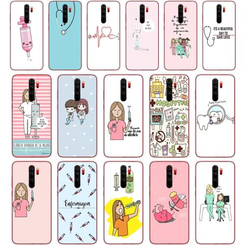 92SD Medicine Nurse Doctor Dentist Soft Silicone Tpu Cover phone Case for xiaomi redmi 7 8 9 8A 9A Note 7 8 9 Pro 8T 9S Case