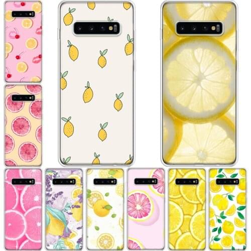 Lemon fruit flower Phone Case For Samsung Galaxy A71 A70 A51 A50 A41 A40 A30 A21 A10 A01 A90 A20S A20E A10S M30S A6 A7 A8 A9Plus