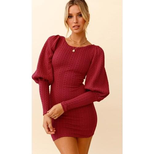 CRRIFLZ Fashionable Knitted Dresses