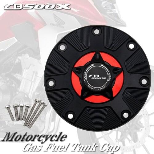 For HONDA CB 500X CB500X CB500 X 2016-2018 2017 CNC Fuel Gas Tank Cap Cover Aluminum Keyless Motorcycle Accessories