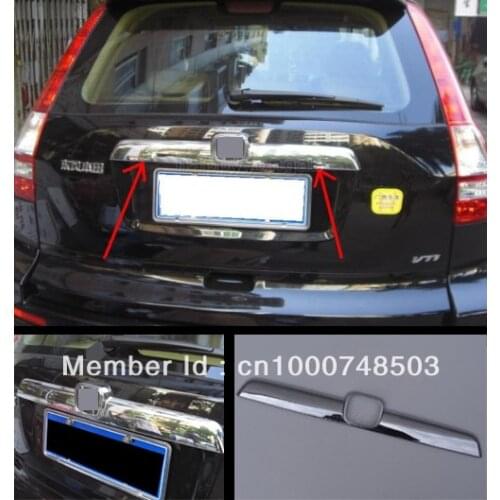 For Honda CRV CR-V 2007 2008 2009 2010 2011 ABS Chrome Rear Door Trunk Lid Below Cover Trim Exterior Molding Stickers