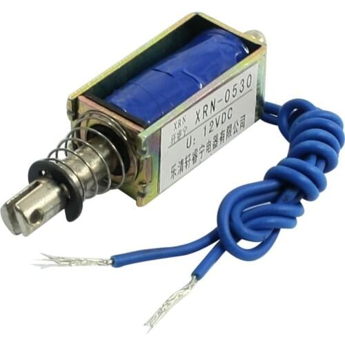 Solenoid electric solenoid type push / pull 10 mm DC 12 V 2.1 kg force