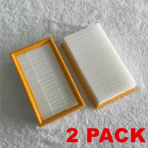 2 PACK Air Filter Vacuum Cleaner For KARCHER NT25/1 NT35/1 NT45/1 NT55/1 NT361 ECO NT561 ECO NT611 ECO Replacement Filters