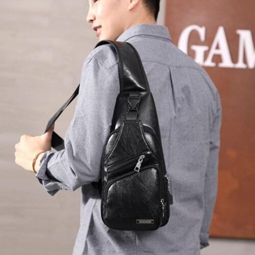 1PC Chest Bag Casual Functional Men Waist Money Phone Sports Charge Bag 2021 Bag Chest Belt Pack Usb Outdoor Belt P0I1