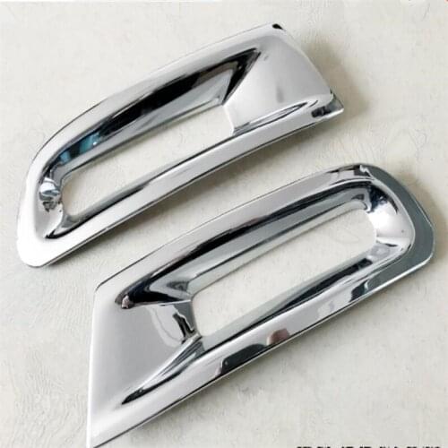 For Toyota Highlander 2012-2015 Rear Tail Fog Light Lamp Cover Fog Lights Stickers Trim car-styling accessories