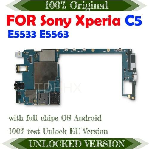 Original Circuit Board For Sony Xperia C5 Ultra E5533 E5563 Motherboard 16gb For Sony Xperia C5 Ultra Dual-SIM Logic Mainboard