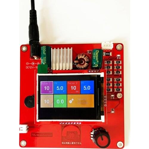 Capacitance Spot Welder Controller Board Adjustable LED Digital Spot Welding Machine Control DC 12V 10A Charger DIY Welder Tools