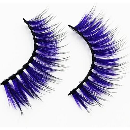 Flash gir newest E06 19 Styles 1 pairs colorful fluffy 3D Mink Eyelash custom Private Label
