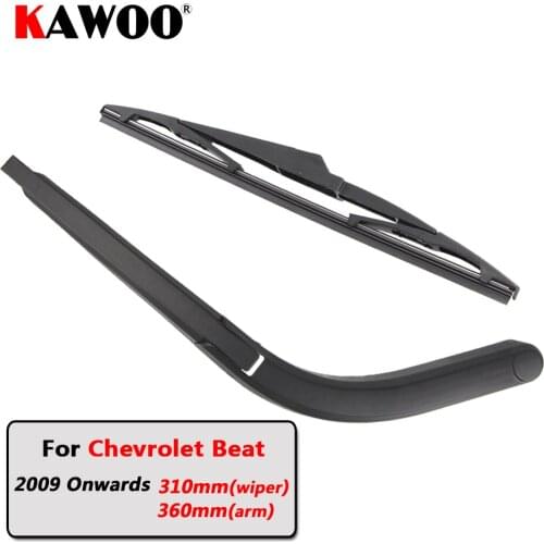 KAWOO Car Rear Wiper Blade Blades Back Window Wipers Arm For Chevrolet Beat Hatchback (2009 Onwards) 310mm Auto Windscreen Blade
