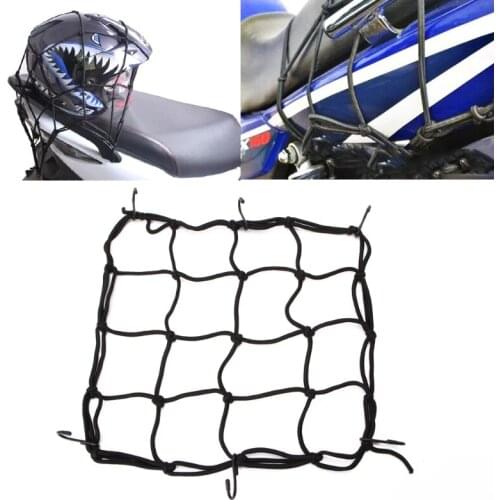 Motorcycle Luggage Net Bike 6 Hooks Hold Down Fuel Tank Luggage Mesh Web Styling Motorcycle Helmet Cargo Luggage Net Accessories