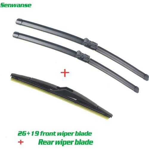 Senwanse Front and rear Wiper Blades For Ford Mondeo 2007- 2014 Windshield Windscreen wiper 26"+19"+12"