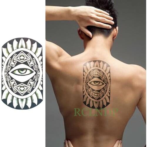 Waterproof Temporary Tattoo Sticker Mandala Lotus Totems Fake Tatto Flash Tatoo Back Leg Arm belly big size for Women girl Men