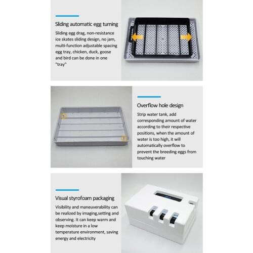 Egg Incubators Digital Fully Automatic Hatcher for 15 Eggs Chickens Duck Turkey Egg Poultry Eggs Hatcher LED Screen JA55