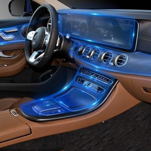 For Mercedes Benz E Class w213 2016-2020 TPU Transparent Anti-scratch Protective Film GPS Gear Dashboard Film Car Accessories