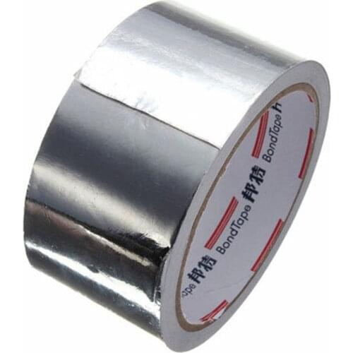 1Pcs Aluminium Foil Adhesive Sealing Tape 5cm*20m Thermal Resist Duct Repairs High Temperature Resistant Foil Adhesive Tape
