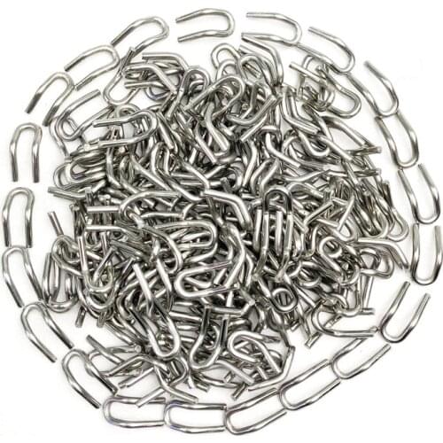 12pcs Motorcycle Exhaust Pipe Springs Hooks Stainless Steel Spring Hook Silver Scooter Accessories