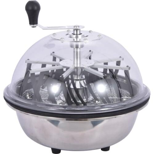 16 Inch Bowl Trimmer Manual Twisted Spin Bowl Leaf Trimmer Stainless Steel Leaf Trimmer Flower Plant Bowl Cutting Machine