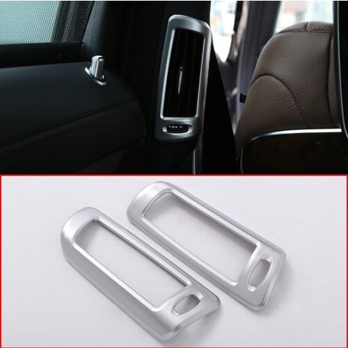 2pcs For Mercedes Benz S-Class W222 S300 S320 S350 S400 W221 S300L 350L ABS Chrome B Pillar Air Conditining Outlet Frame Trim